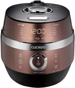 cuckoo_crp-jhsr0609f_multifunctional_and_programmable_electric_induction_heating_pressure_rice_cooker_6_cups_brown