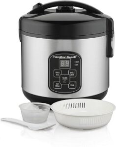 hamilton_beach_digital_programmable_rice_cooker_and_food_steamer_8_cups_cooked_4_uncooked_with_steam_and_rinse_basket_stainless_steel